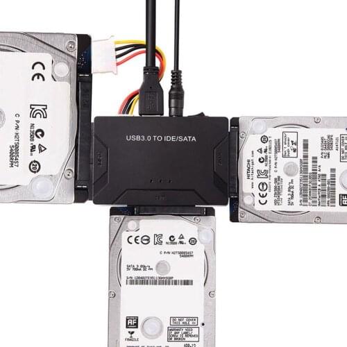 HDD Case USB 3.0 to IDE/SATA Converter External 2.5/3.5 Inch Hard Drive Adapter Kit Cable External HDD Enclosure