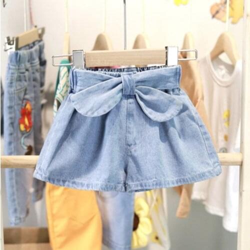 Baby Girls Denim Shorts Summer Jeans Childrens Clothes Casual Fashion Hot Pants Cotton Kids Solid Clothes Short pants Beach