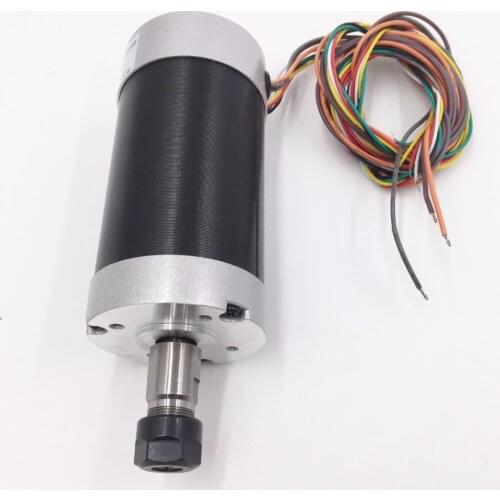 CNC DC Spindle Motor 500W 24V 0.629NM Air Cooling ER11 Brushless for DIY PCB Drilling New 1 Year Warranty Free Technical Support