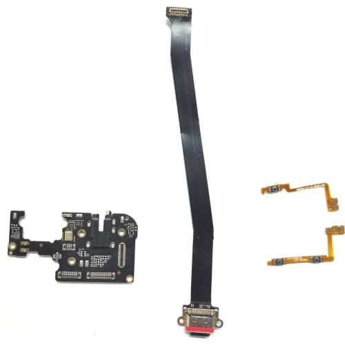 For OPPO Reno Z Charging Port flex Cable+Power volume flex cable +Earphone Audio Jack Port connector Flex cable
