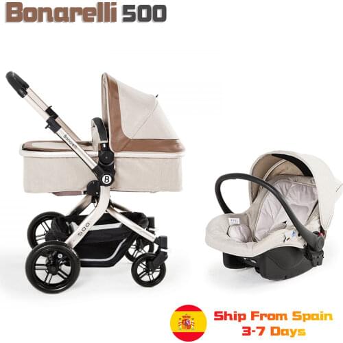 Bonarelli 500 Baby cars baby stroller mat baby cart BABY STROLLER 3 in 1 carrycot with Baby carriage cover