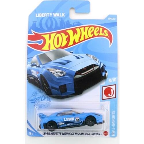 2021-204 Hot Wheels NISSAN 35GT-RR VER.2 Mini Alloy Coupe 1/64 Metal Diecast Model Car Kids Toys Gift
