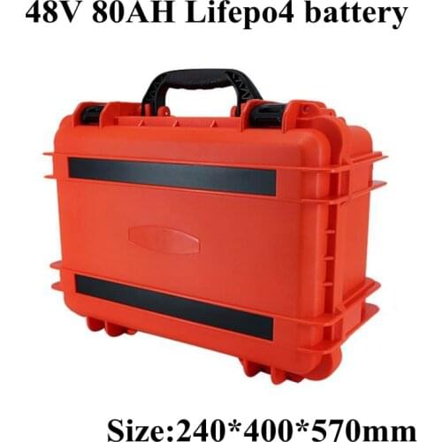 48V 80Ah LiFepo4 Lithium Battery Pack for Home Ess Golf Cart Solar Energy System Electric Vehicle Starting Power+10A Charger