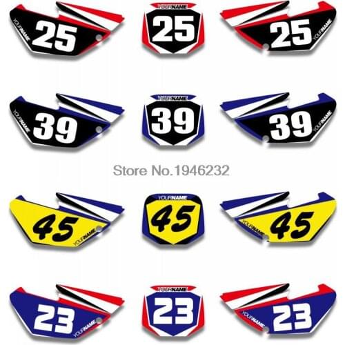 NICECNC Custom Number Plate Background Graphics Sticker & Decal For Yamaha YZ85 2002 - 2014 2004 2006 2008 2010 2012 YZ 85