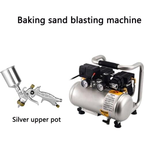 Sand blasting machine baking sand blasting machine portable spray gun cake coloring ultra-quiet air pump sand blasting machine