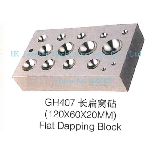 Flat Dapping Block Steel Jewelry Silversmith Forming Jewelers Doming Tool 120x60x20mm