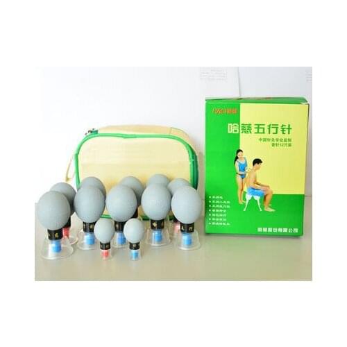 18pcs/12pcs/8pcs Five Lines of Needle Vacuum Magnetic Therapy Suction Cup Meridian Acupuncture & Moxibustion Cupping Massage Set