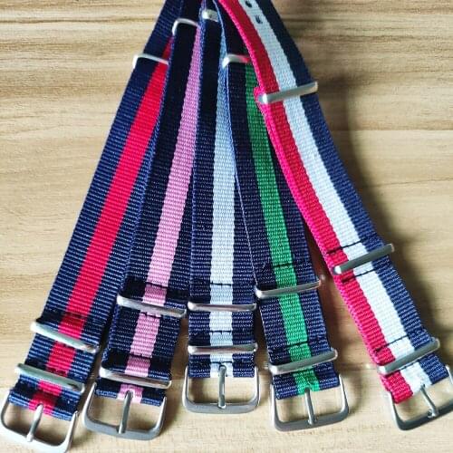 Nato Style Strap 20mm Nylon Watch Band Waterproof Watch Strap for Nato Army Sport Watch