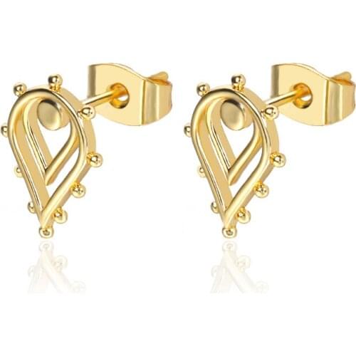 ETCAVCE Gold Color Boho Jewelry Minimalism Geometric Stud Earrings For Women Anniversary Wedding Earring Best Mothers Day Gifts