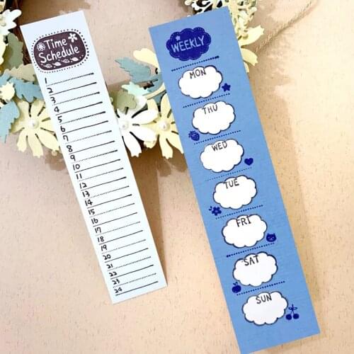 11*16 Daily Schedule Transparent Clear Silicone Stamp Seal for DIY Scrapbooking Photo Album Decorative Clear Stamps Sheet