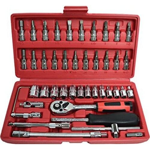 Universal Torque Wrench Set Ratchet Spanner Power Drill Kits Hand Tools Vehicle Maintenance Repair Tools Sockets Chrome Vanadium