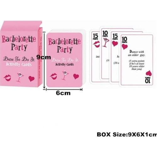 Bachelorette Party Game Truth or Dare Game Card Bridal Shower Games Hen Party Night Supplies Girl Wedding Decoration ASD174