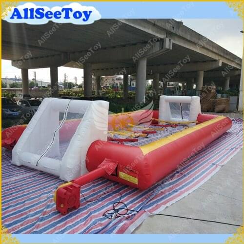 All PVC Human Table Football Inflatable Game Team Building Inflatable Football Field