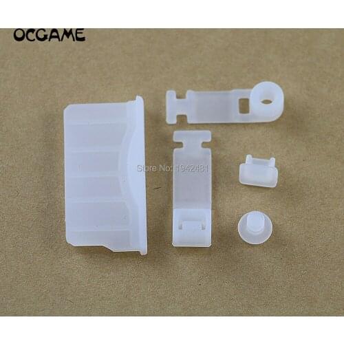 OCGAME Black White Soft Silicone Dust Plug Crash-proof Dust-proof Cover for 3DS 3DSXL NEW 3DS NEW 3DSXL