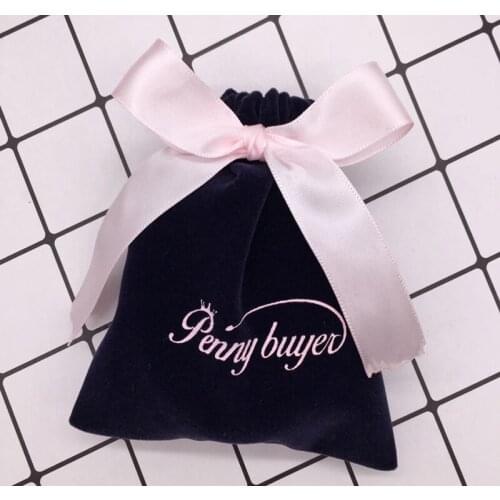 200pcs lot Personalized velvet Jewerly earring bag Anniversary Birthday Festival party favor gifts package Wedding candy bag