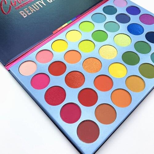 39 Color Beauty Glazed Pearlescent Matte Shimmer Eye Shadow Fluorescent Rainbow Disk Highlight Makeup Cosmetics Eyeshadow TSLM1