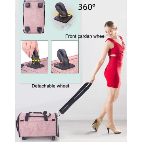 Plus-size pet bags for trips, hidden belt, roller blinds, portable cat cage, breathable, portable Teddy dog bag