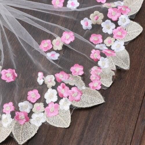 20Yards Decorative Floral Lace Trim Fabric Wedding Birthday Christmas Goods Craft DIY Embroidery Skirt Intimate Accessories