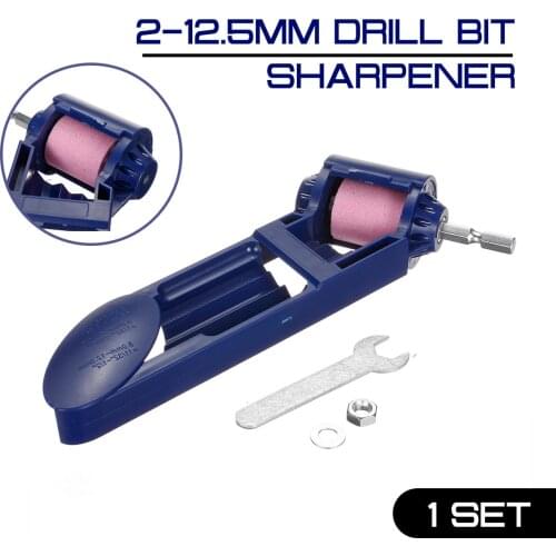Drill Bit Sharpener 2-12.5mm Portable Corundum Grinding Wheel for Drill Polishing Grinder Tools for Drill Sharpener Power Tool