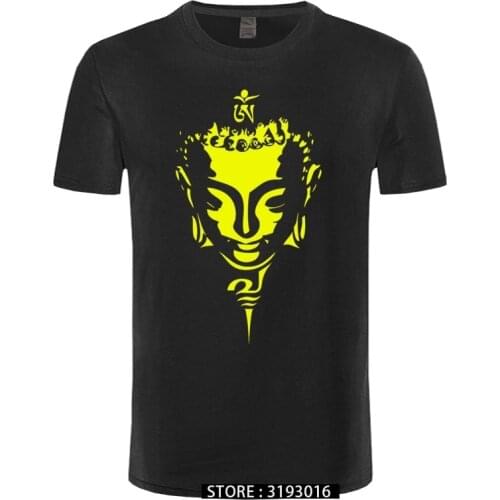 Buddha Buddhism Religious Mens Short Sleeve Tee Shirt Print T-shirt Men Hip Hop Cool Tops Harajuku Streetwear Tees