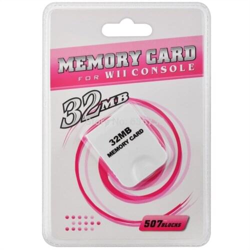 ViGRAND Free shipping 1pcs 32MB Memory Card Game Saving Card for Wii andGameCube GC