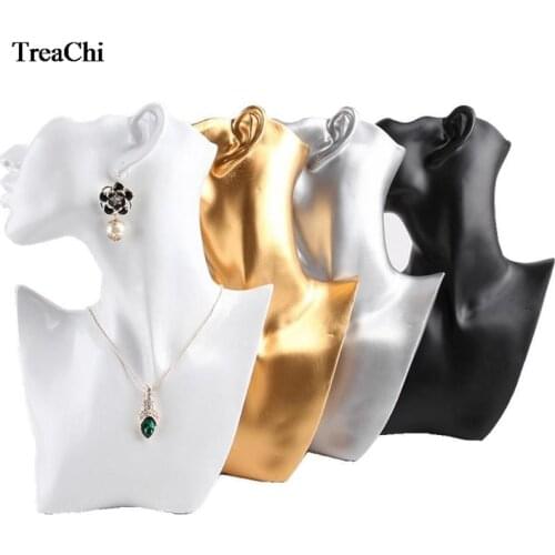 Creative Necklace Jewelry Display Counter Showcase Resin Pendant Bust Holder Earring Necklace Figurine Display Stand
