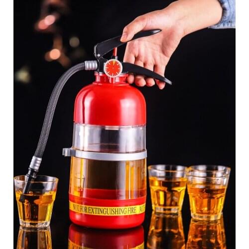 2L Creative Wine Drink Dispenser Fire Extinguisher Pourer Party Beer Water Dispenser Beer Barrels Beverage Liquor Bar Accessory