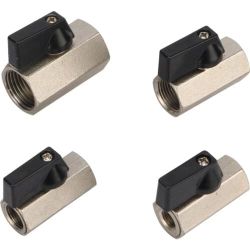 1/8" 1/4" 3/8" 1/2" internal thread brass ball valve water gas oil shut-off valve high temperature pipe fittings garden tools