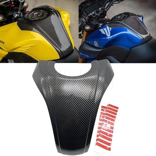 Motorcycle Carbon Fiber Gas Tank Pad Sticker Tank Protector Cover Guard For YAMAHA MT-15 MT15 MT-125 MT125 2018 2019 2020 2021