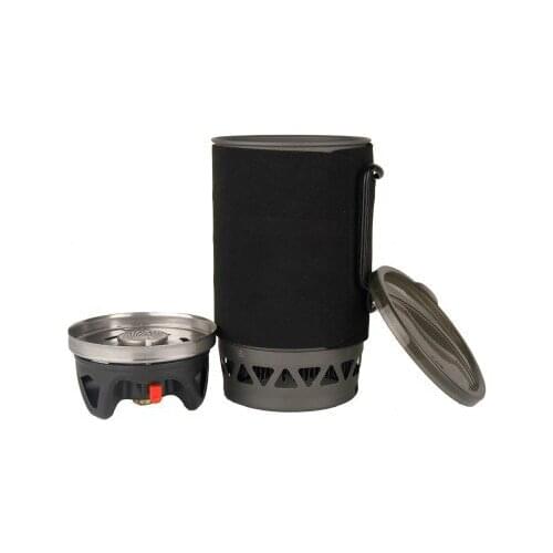 All-metal outdoor propane butane gas stove wind-proof heat gathering reactor camping stove, cooker set outdoor camping gas stove