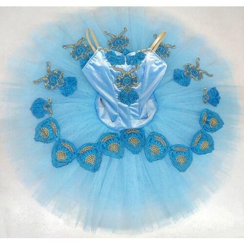 Professional ballet tutu ballet tutu ballerina Blue Arabesque Ballet Costumes blue bird professional tutu Pancake Tutu