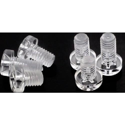Transparent Yalik cross round head / pan head plastic screw PC plastic screwM3M4M5M6*3 4 5 6 8 10 12 14 15 16 18 20
