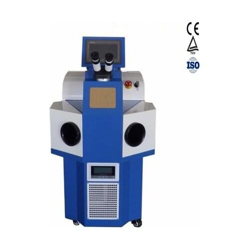 Factory direct sale vertical 200W 300W powerful gold silver jewelry laser welding machine with water chiller