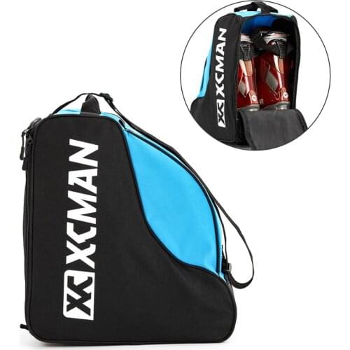 XCMAN Ski Boot Backpack Lightweight and Durable Ski Bag-Stores Gear Including Helmet, Snowboard,Boots,Goggles, Gloves & Accessor