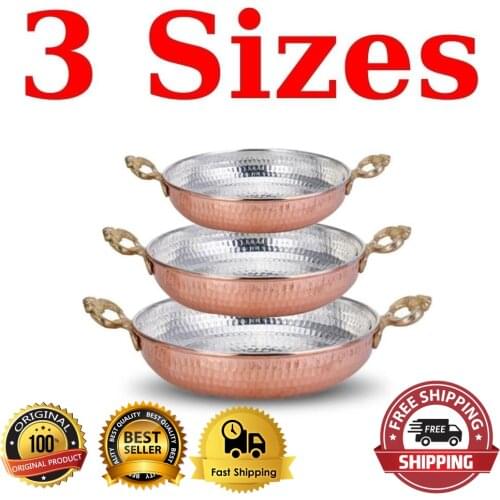 Sahan Pan Turkish Egg Omelette Cooking Pan Egg Pan Turkish Menemen Pan Sahan Set Omelette Sauce Frying Pan 15-17-19 cm diameter