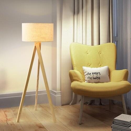 Modern Hotel Tripod Floor Lamp for living room bedroom decoration home nodic Wood Floor Lamps