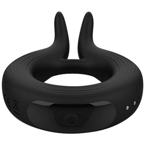 Penis ring vibrator silicone cock ring delayed ejaculation erection vibration lock ring penis male durable erotic sex toy couple