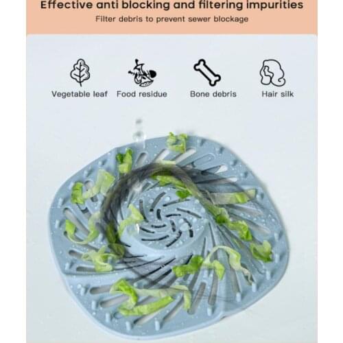 Anti-clogging Floor Drain Cover Suction Hair Filter Cover Sewer Anti-clogging Creative Sink Bathroom Kitchen Sink Sewer Filter