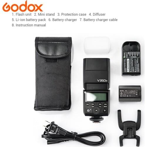 Godox V350 Camera Flash TTL Wireless Speedlite 1/8000s HSS for Canon Nikon Sony Olympus Fujifilm fuji DSLR Falsh studio Photo