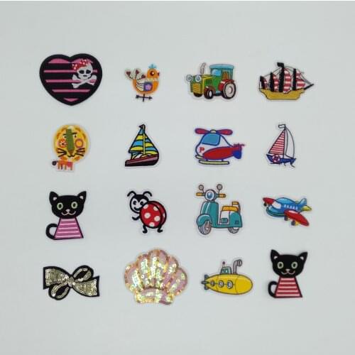 High quality iron patch Badge Sewing Supplies hot stickers Clothes DIY Embroidery Decals Stripes Patch Childrens accessories