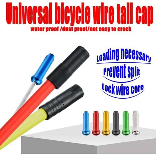 Bicycle Wire Tail Cap 2/3/4/5mm Variable Speed Wire Tube Cap Brake Wire Cap Aluminum Alloy Wire Core Cap For Bicycle Accessories