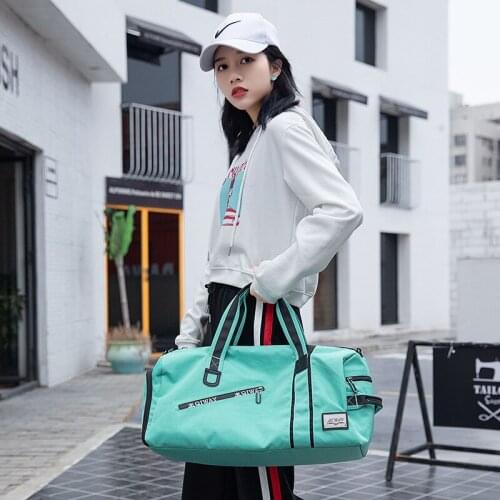 Women Yoga Fitness Waterproof Gym Bags Portable Sport Bag Multifunction Outdoor Travel Large Capacity Luggage Handbag 3 colors