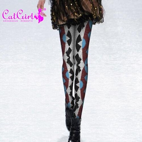 RUIN Womens Tights Womens Pantyhose Diamond pantyhose Striped Girls tights