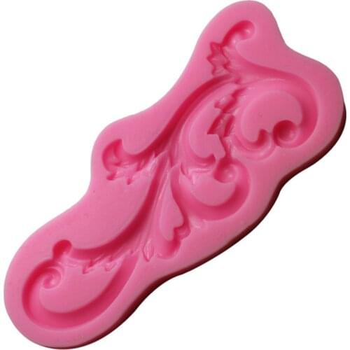 1PCS Lace Shaped Silicone Fondant Mold Resin Clay Chocolate Candy Silicone Cake Mould Fondant Cake Decorating Tools Gift