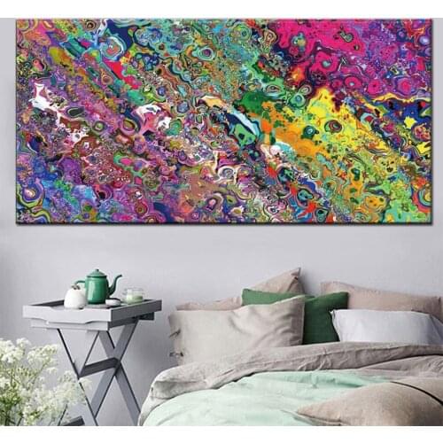 100% Diamonds painting Abstract color full square round drill DIY large diamond art 5d mosaic full embroidery sale,N804