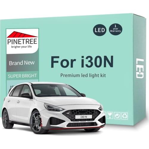 12Pcs Led Interior Light Kit For Hyundai i30N LED Bulbs Dome Map Reading Canbus