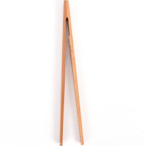 18cm Wooden Tea Clip Tweezer Bacon Tea Clip Tongs Bamboo Kitchen Salad Food Toast