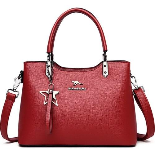 2021 Women Handbag Soft Leather Shoulder Bags Female Tote Bag Sac Crossbody Bags Women Leather Messenger Bag High Quality Ladies