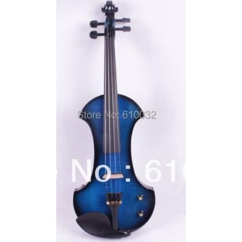 4/4 Electric Violin Solid wood 19--29# blue and black color 4string