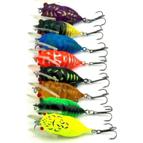 800pcs 4cm 6.4g cicada insect fishing lurs bass wobbler catfish carp trout perch peche fishing baits pesca fishing tackles